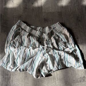 Striped Women's Shorts - Multicolor